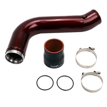 Load image into Gallery viewer, Wehrli 17-19 Chevrolet 6.6L L5P Duramax Passenger Side 3.5in Intercooler Pipe - WCFab Red Intercooler Pipe Kits Wehrli
