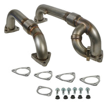 Load image into Gallery viewer, BD Diesel 08-10 Ford F-250/F-350/F-450/F-550 Powerstroke 6.4L Up Pipes Kit w/Manifold Set Connecting Pipes BD Diesel
