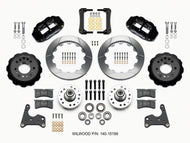 Wilwood Narrow Superlite 6R Front Hub Kit 12.88in 65-72 CDP C Body -Drum Big Brake Kits Wilwood