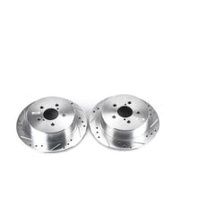Load image into Gallery viewer, Power Stop 05-09 Subaru Legacy Rear Evolution Drilled &amp; Slotted Rotors - Pair Brake Rotors - Slot &amp; Drilled PowerStop   
