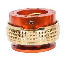 Load image into Gallery viewer, NRG Quick Release Kit - Pyramid Edition - Orange Body / Chrome Gold Pyramid Ring Quick Release Adapters NRG
