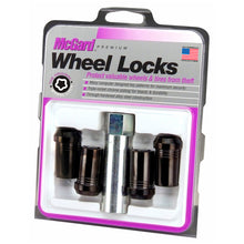 Load image into Gallery viewer, McGard Wheel Lock Nut Set - 4pk. (Tuner / Cone Seat) M14X1.5 / 22mm Hex / 1.648in. Length - Black Lug Nuts McGard
