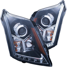 Load image into Gallery viewer, ANZO 2010-2015 Cadillac Srx Projector Headlights w/ Plank Style Design Black Headlights ANZO
