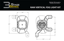 Load image into Gallery viewer, Diode Dynamics SS3 Sport Type Ram Vert Kit ABL - Yellow SAE Fog Light Accessories and Wiring Diode Dynamics   
