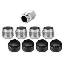 Load image into Gallery viewer, McGard Wheel Lock Nut Set - 4pk. (Under Hub Cap / Radius Seat) M14X1.5 / 19mm Hex / .890in. L w/Caps Lug Nuts McGard
