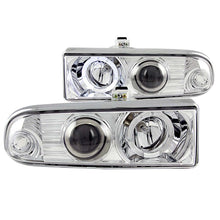 Load image into Gallery viewer, ANZO 1998-2005 Chevrolet S-10 Projector Headlights w/ Halo Chrome Headlights ANZO
