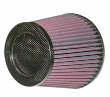 Load image into Gallery viewer, K&amp;N Cone Filter 5in ID 6.5in base 4.5in top 5.625in height carbon fiber look Air Filters - Universal Fit K&amp;N Engineering   

