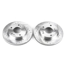 Load image into Gallery viewer, Power Stop 94-96 Nissan 240SX Front Evolution Drilled &amp; Slotted Rotors - Pair Brake Rotors - Slot &amp; Drilled PowerStop   
