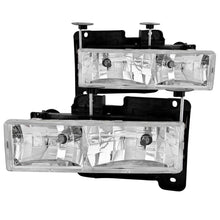 Load image into Gallery viewer, ANZO 1988-1998 Chevrolet C1500 Crystal Headlights Chrome Headlights ANZO
