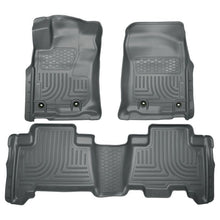 Load image into Gallery viewer, Husky Liners 2013 Toyota 4Runner WeatherBeater Grey Front &amp; 2nd Seat Floor Liners Floor Mats - Rubber Husky Liners
