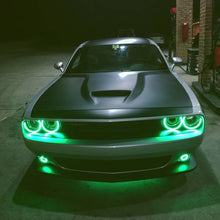 Load image into Gallery viewer, Oracle 15-21 Dodge Challenger Waterproof LED Fog Light Halo Kit - ColorSHIFT SEE WARRANTY Fog Lights ORACLE Lighting
