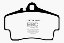 Load image into Gallery viewer, EBC 98-05 Porsche 911 (996) (Cast Iron Rotor only) 3.4 Carrera 2 Yellowstuff Rear Brake Pads Brake Pads - Performance EBC   

