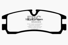 Load image into Gallery viewer, EBC 98-04 Cadillac Seville 4.6 Redstuff Rear Brake Pads Brake Pads - Performance EBC   
