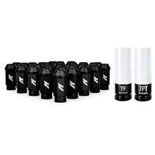 Load image into Gallery viewer, Mishimoto Aluminum Locking Lug Nuts M12x1.5 27pc Set Black Lug Nuts Mishimoto
