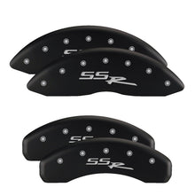 Load image into Gallery viewer, MGP 4 Caliper Covers Engraved Front &amp; Rear Cursive/Charger Black finish silver ch Caliper Covers MGP
