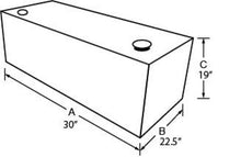 Load image into Gallery viewer, Tradesman Aluminum Rectangular Liquid Storage Tank (55 Gallon Capacity) - Black Truck Boxes &amp; Storage Tradesman
