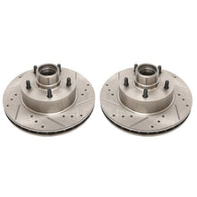 Load image into Gallery viewer, Power Stop 1990 Chevrolet Caprice Front Evolution Drilled &amp; Slotted Rotors - Pair Brake Rotors - Slot &amp; Drilled PowerStop
