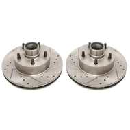 Power Stop 1990 Chevrolet Caprice Front Evolution Drilled & Slotted Rotors - Pair Brake Rotors - Slot & Drilled PowerStop