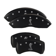 Load image into Gallery viewer, MGP Front set 2 Caliper Covers Engraved Front MGP Black finish silver ch Caliper Covers MGP
