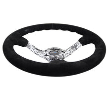 Load image into Gallery viewer, NRG Reinforced Steering Wheel (350mm / 3in. Deep) Blk Suede w/Hydrodipped Digi-Camo Spokes Steering Wheels NRG
