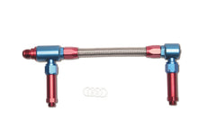 Load image into Gallery viewer, Russell Performance -8 AN to -8 AN ProFlex King Demon Carb Dual Inlet Carb Kit (Red/Blue) Carburetor Fuel Inlet Kits Russell
