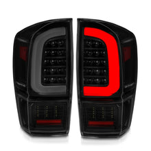 Load image into Gallery viewer, ANZO 16-21 Toyota Tacoma LED Tail Lights - w/ Light Bar Sequential Black Housing &amp; Smoke Lens Tail Lights ANZO

