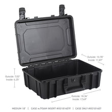 Load image into Gallery viewer, Go Rhino XVenture Gear Hard Case - Medium 18in. / Lockable / IP67 / Automatic Air Valve - Tex. Black Cargo Boxes &amp; Bags Go Rhino
