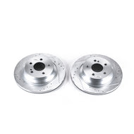 Power Stop 15-18 Mercedes-Benz CLS400 Rear Evolution Drilled & Slotted Rotors - Pair Brake Rotors - Slot & Drilled PowerStop