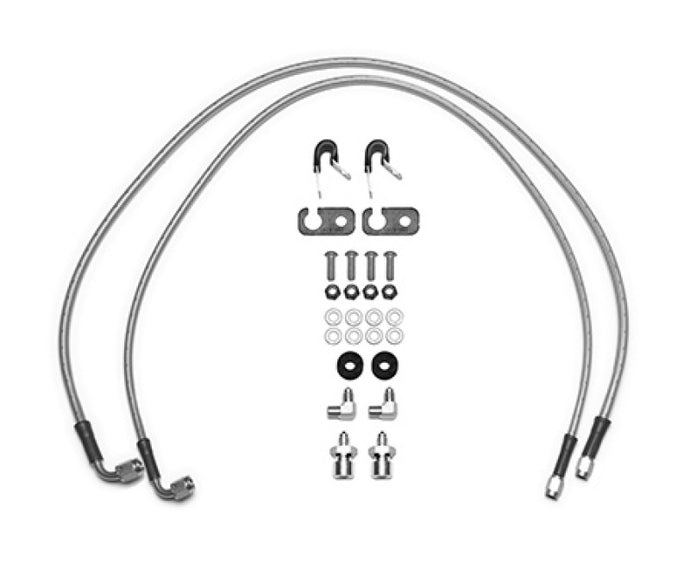 Wilwood 18-22 Jeep JL Flexline Kit 33in -3 M10-1.0 IF 1/8-27 NPT Straight 90 Degree Brake Line Kits Wilwood