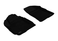 3D MAXpider 2010-2012 Hyundai Santa Fe Kagu 1st Row Floormat - Black Floor Mats - Rubber 3D MAXpider   