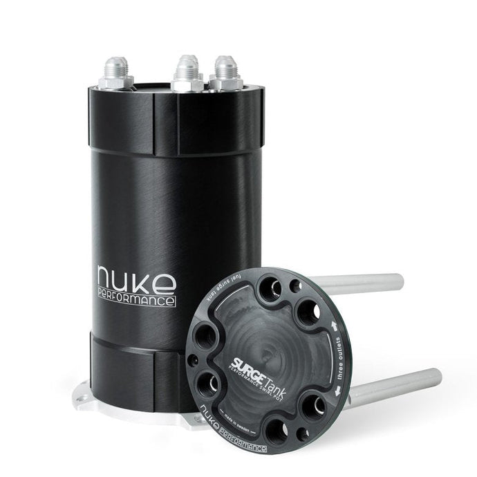 NUKE 2G FUEL SURGE TANK 3.0 LITER FOR EXTERNAL FUEL PUMPS Engine Nuke Performance   