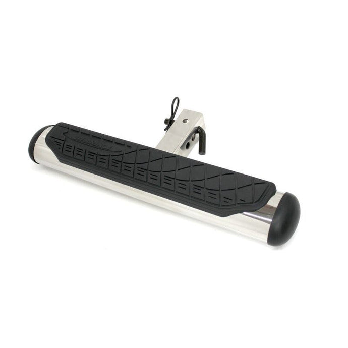 Go Rhino 4in Oval Hitch Step - Stainless Hitch Accessories Go Rhino