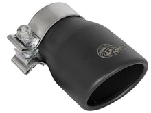 Load image into Gallery viewer, aFe MACH Force-XP 409 SS Single Wall Universal Clamp On Exhaust Tip - Black Tips aFe
