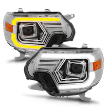 Load image into Gallery viewer, ANZO 12-15 Toyota Tacoma Projector Headlights - w/ Light Bar Switchback Chrome Housing Headlights ANZO

