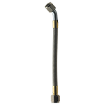 Load image into Gallery viewer, Fragola -8AN Hose Assemly Straight x 45 Degree Alum Nut 60in Brake Line Kits Fragola
