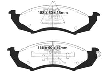 Load image into Gallery viewer, EBC 89-91 Ford Thunderbird 3.8 Ultimax2 Front Brake Pads Brake Pads - OE EBC   

