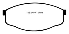 Load image into Gallery viewer, EBC 84-93 Toyota Pick-Up 1/2 Ton 2WD Greenstuff Front Brake Pads Brake Pads - Performance EBC   
