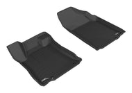 3D MAXpider 2016-2018 Nissan Altima Sedan Kagu 1st Row Floormat - Black Floor Mats - Rubber 3D MAXpider   
