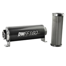 Load image into Gallery viewer, DeatschWerks Stainless Steel 10AN 10 Micron Universal Inline Fuel Filter Housing Kit (160mm) Fuel Filters DeatschWerks
