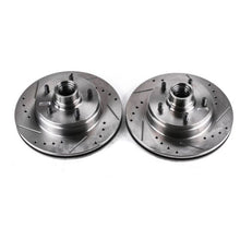 Load image into Gallery viewer, Power Stop 91-96 Buick Roadmaster Front Evolution Drilled &amp; Slotted Rotors - Pair Brake Rotors - Slot &amp; Drilled PowerStop
