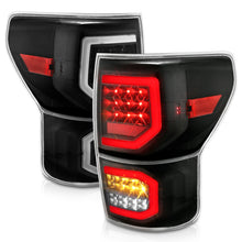 Load image into Gallery viewer, ANZO 2007-2013 Toyota Tundra LED Taillights Plank Style Black w/Clear Lens Tail Lights ANZO
