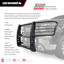 Load image into Gallery viewer, Go Rhino 19-20 Chevrolet Silverado 1500 3000 Extreme Series StepGuard - Textured Black Grille Guards Go Rhino
