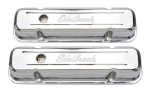 Load image into Gallery viewer, Edelbrock Valve Cover Signature Series Pontiac 1962-1979 301-455 CI V8 Tall Chrome Valve Covers Edelbrock
