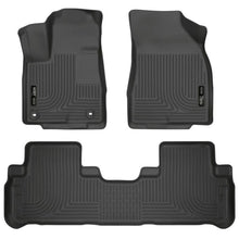 Load image into Gallery viewer, Husky Liners 14 Toyota Highlander Weatherbeater Black Front &amp; 2nd Seat Floor Liners Floor Mats - Rubber Husky Liners
