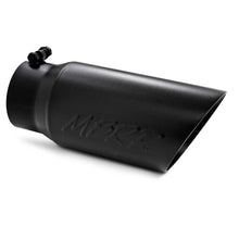 Load image into Gallery viewer, MBRP Universal Tip 5 O.D. Dual Wall Angled 4 inlet 12 length - Black Finish Tips MBRP
