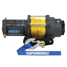 Load image into Gallery viewer, Superwinch 2500 LBS 12V DC 3/16in x 40ft Synthetic Rope Terra 2500SR Winch - Gray Wrinkle Winches Superwinch
