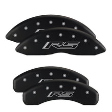 Load image into Gallery viewer, MGP 4 Caliper Covers Engraved Front &amp; Rear Monte Carlo style/SS Black finish silver ch Caliper Covers MGP
