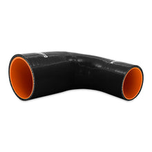 Load image into Gallery viewer, Mishimoto Silicone Reducer Coupler 90 Degree 2.5in to 3in - Black Silicone Couplers &amp; Hoses Mishimoto
