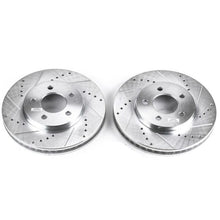 Load image into Gallery viewer, Power Stop 05-10 Ford Mustang Front Evolution Drilled &amp; Slotted Rotors - Pair Brake Rotors - Slot &amp; Drilled PowerStop
