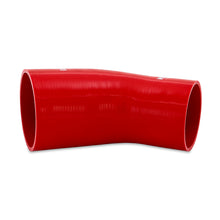 Load image into Gallery viewer, Mishimoto Silicone Reducer Coupler 45 Degree 3.5in to 4in - Red Silicone Couplers &amp; Hoses Mishimoto
